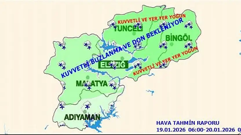 Meteoroloji Kar, Buzlanma ve Çığ Riskine Karşı Uyardı